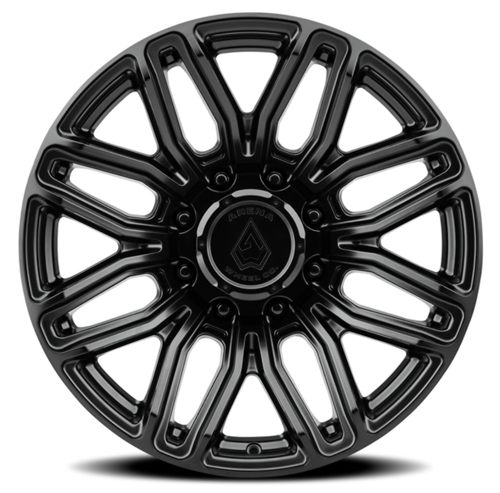 20" Arena Supreme 20x9 8x6.5 0mm Satin Black Wheel For Chevy GMC Ram Ford Rim