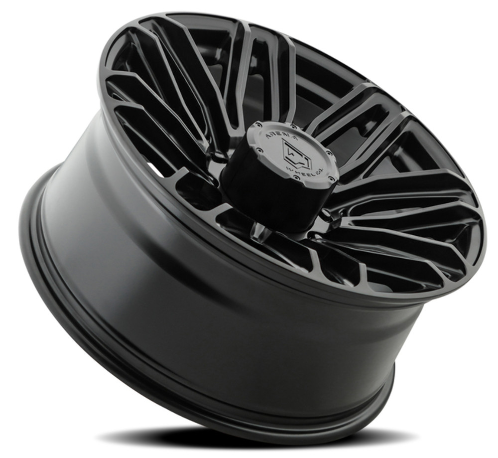 Set 4 20" Arena Supreme 20x9 8x6.5 0mm Satin Black Wheels Truck 8 Lug Rims