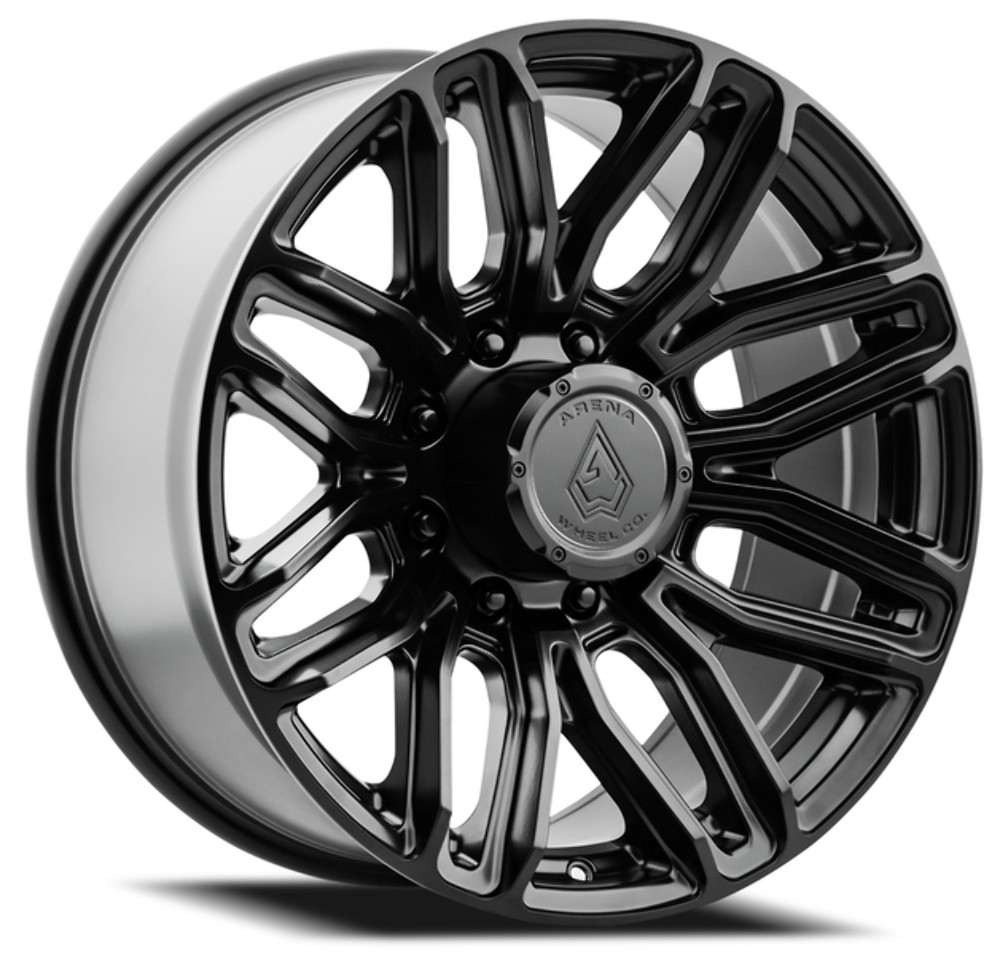 Set 4 20" Arena Supreme 20x9 8x170 0mm Satin Black Wheels For Ford Truck Rims