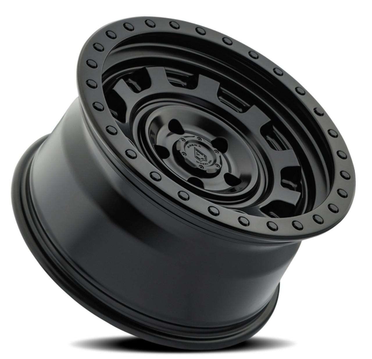 Set 4 17" Arena Gunner 17x9 6x5.5 0mm Satin Black Wheels For Chevy GMC Ram Rims