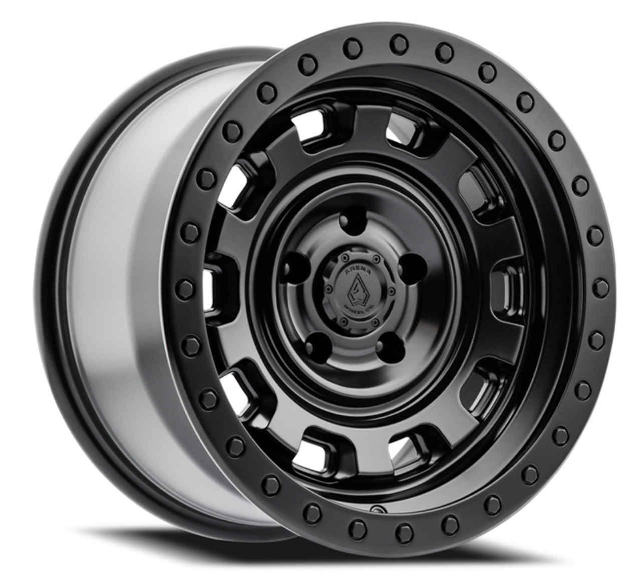 Set 4 17" Arena Gunner 17x9 5x5 0mm Satin Black Wheels For Jeep Truck Rims