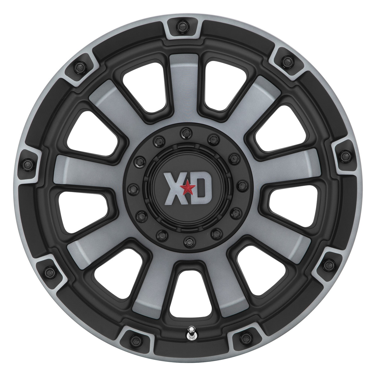 XD XD852 Gauntlet 20x10 8x170 Satin Black With Gray Tint Wheel 20" -18mm Rim
