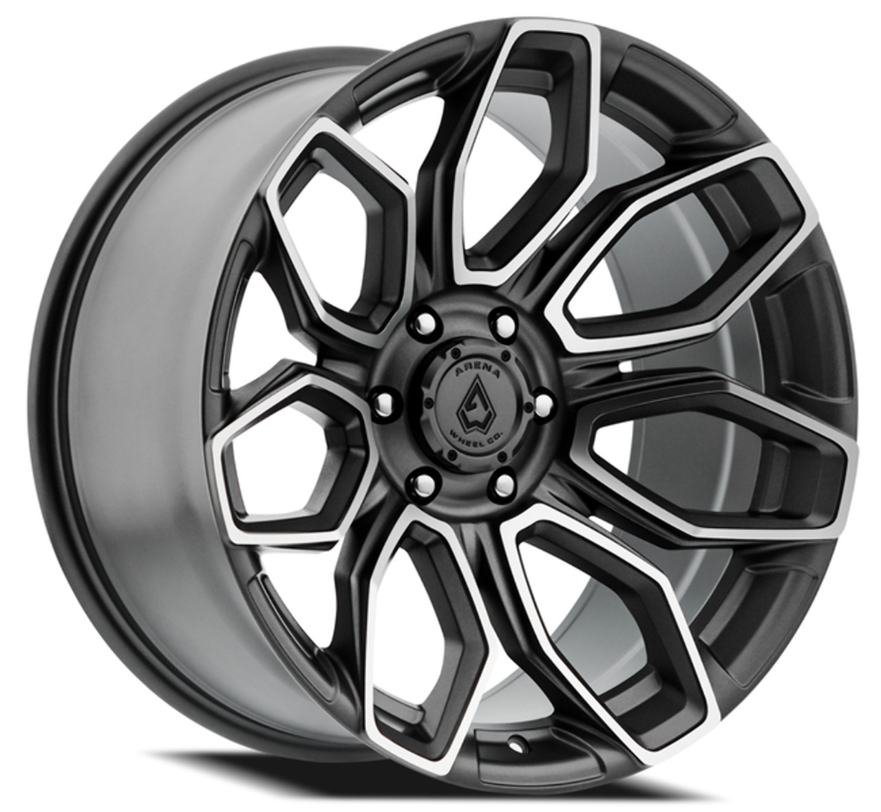 20" Arena Cobra 20x9 5x5 0mm Wheel Texture Gun Metal Machine Clear Coat Rim