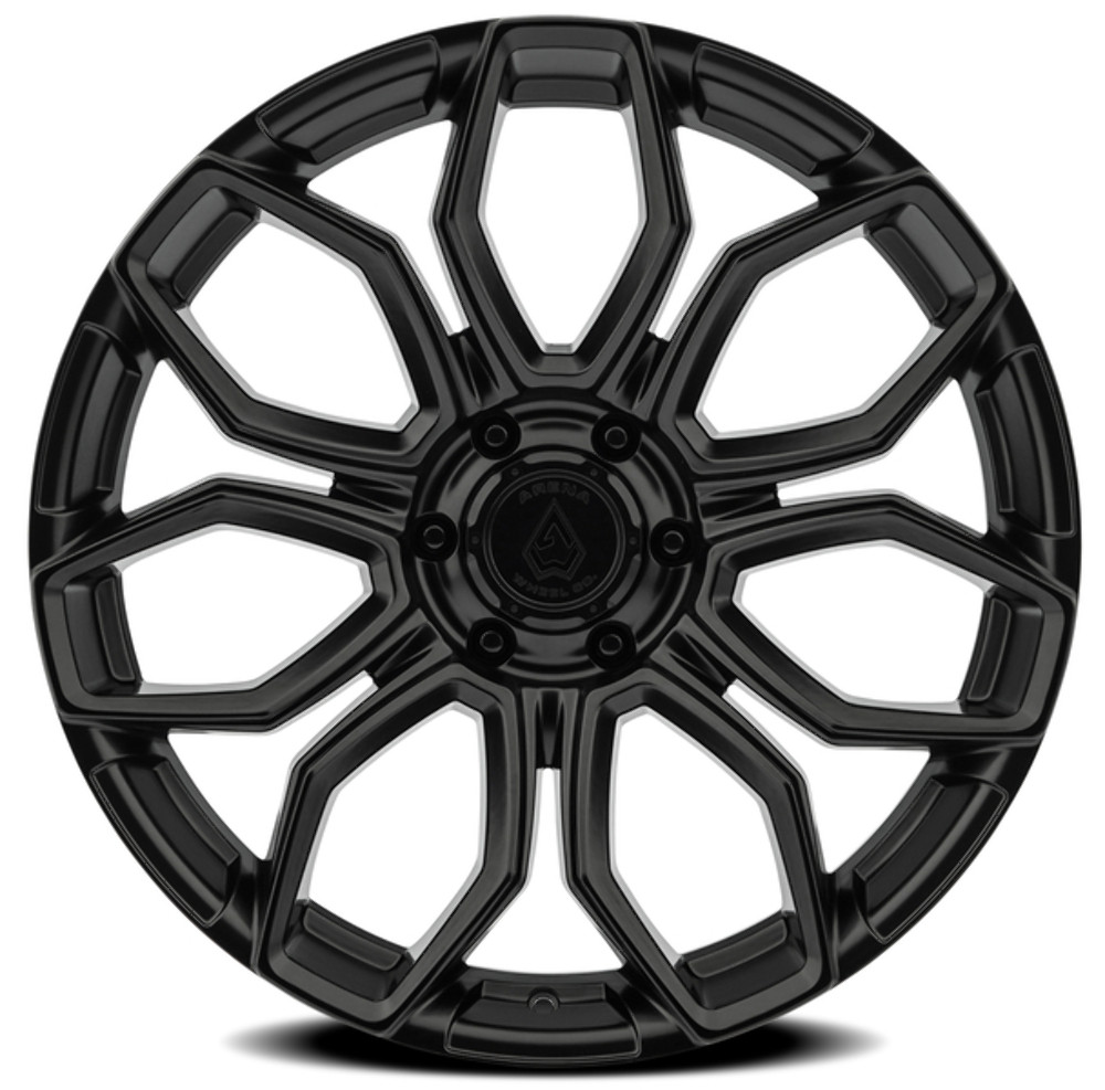 Set 4 22" Arena Cobra 22x10 6x135 15mm Satin Black Wheels For Ford Lincoln Rims