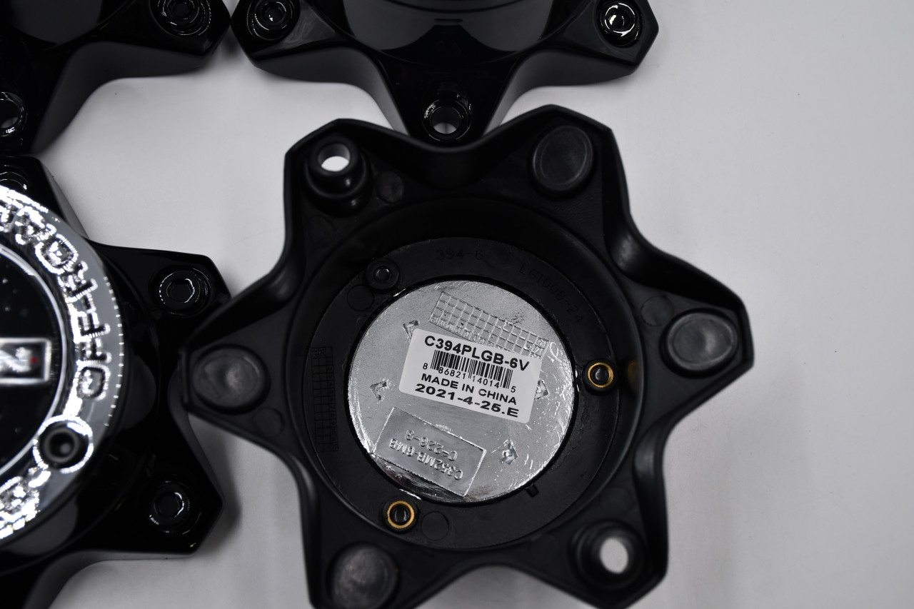 Vision Gloss Black Wheel Center Cap Hub Cap C394PLGB-6VX4 5.875" Vision Fury 6 Lug Bolt On