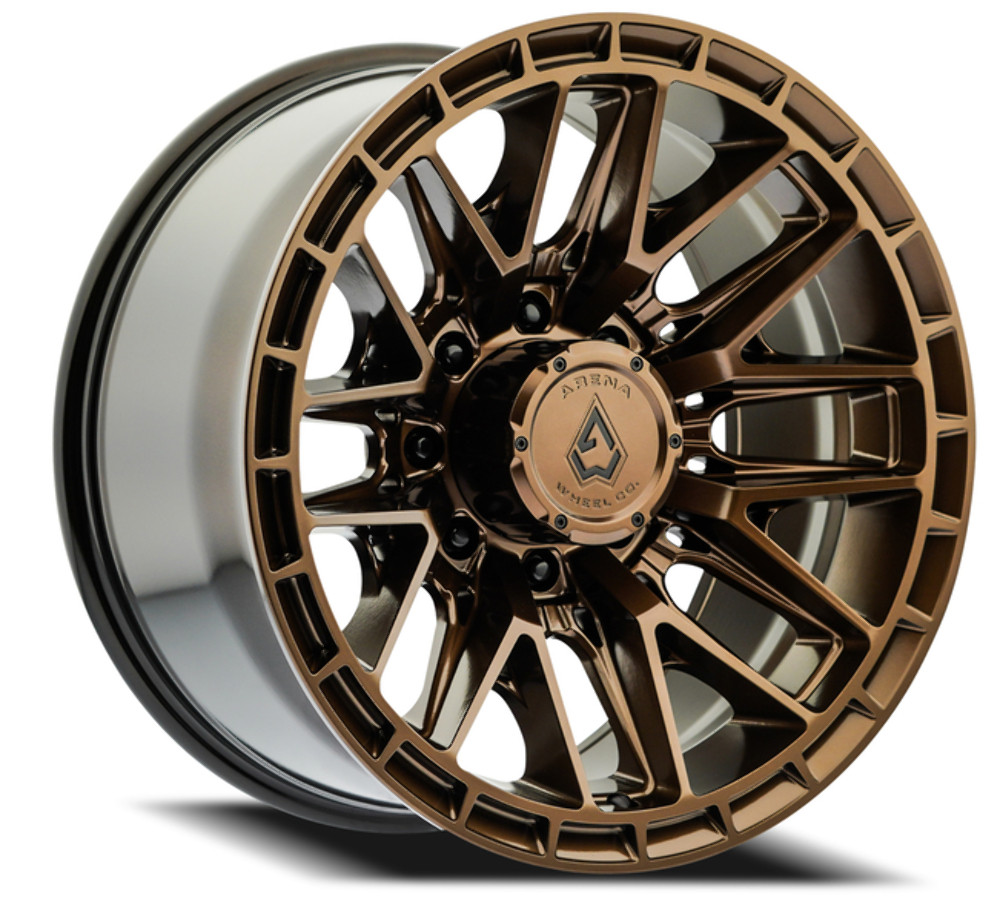 Set 4 22" Arena Battle 22x12 8x180 -44mm Smoked Bronze Tint Clear Lifted Rims
