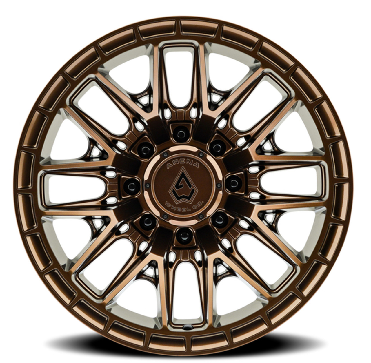 Set 4 22" Arena Battle 22x10 8x180 -18mm Smoked Bronze Tint Clear Truck Rims