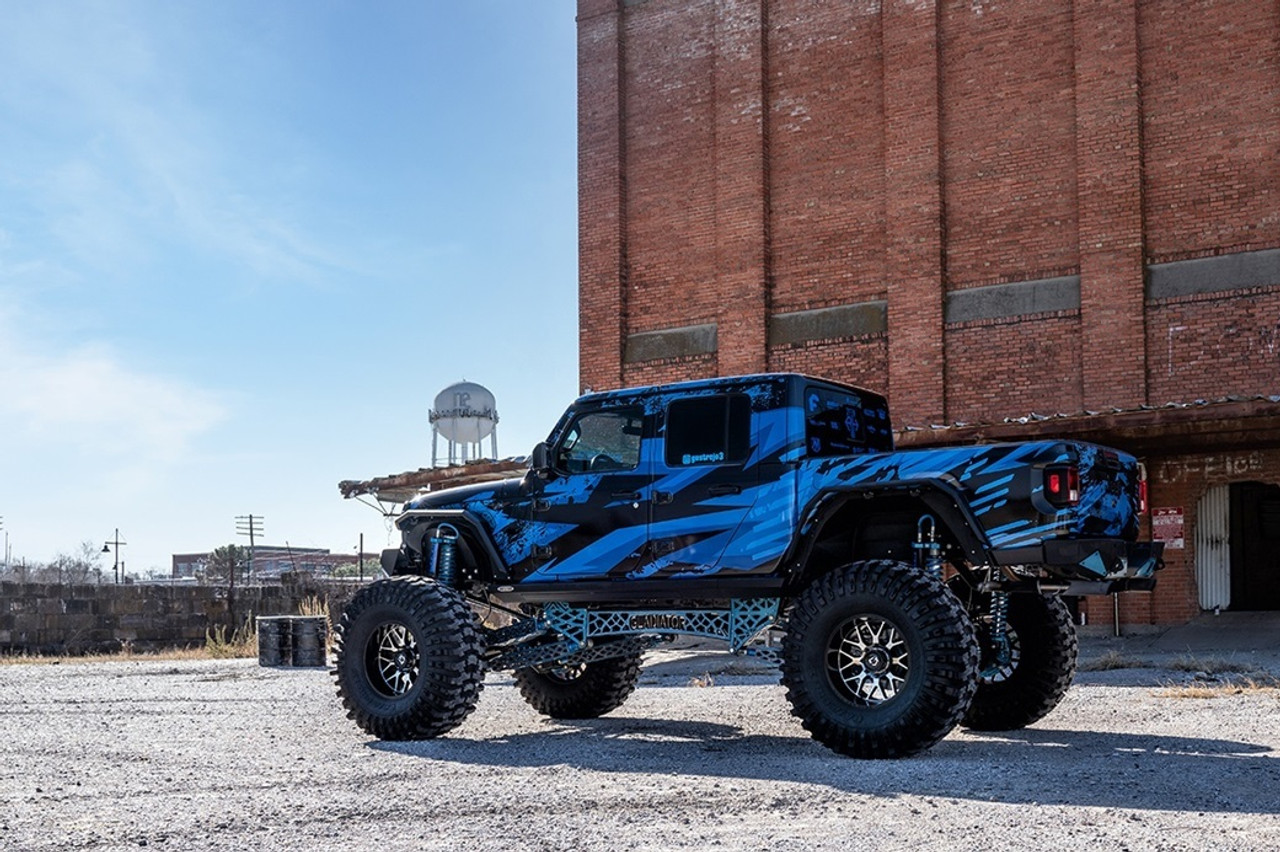 20" Gear Off Road 763MB Raid Gloss Black Machined Face 20x10 Wheel 6x5.5 -12mm