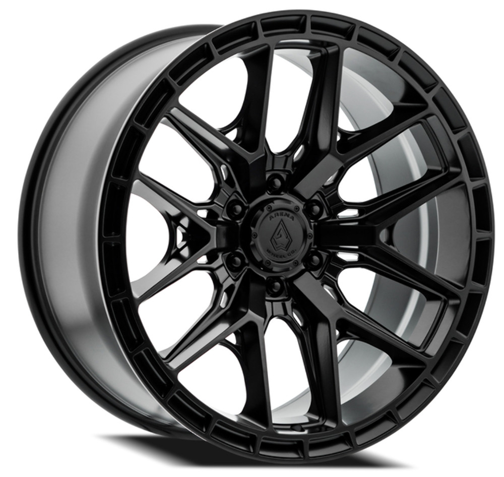 22" Arena Battle 22x12 6x5.5 -44mm Satin Black Wheel For Chevy GMC Ram Cadillac