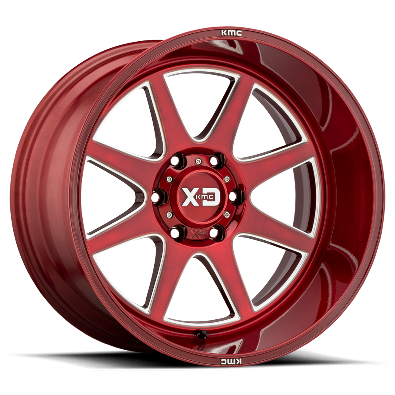 XD XD844 Pike 20x10 8x6.5 Brushed Red With Milled Accent Wheel 20" -18mm Rim XD XD844 Pike 20x10 8x6.5 Brushed Red With Milled Accent Wheel 20" -18mm Rim
