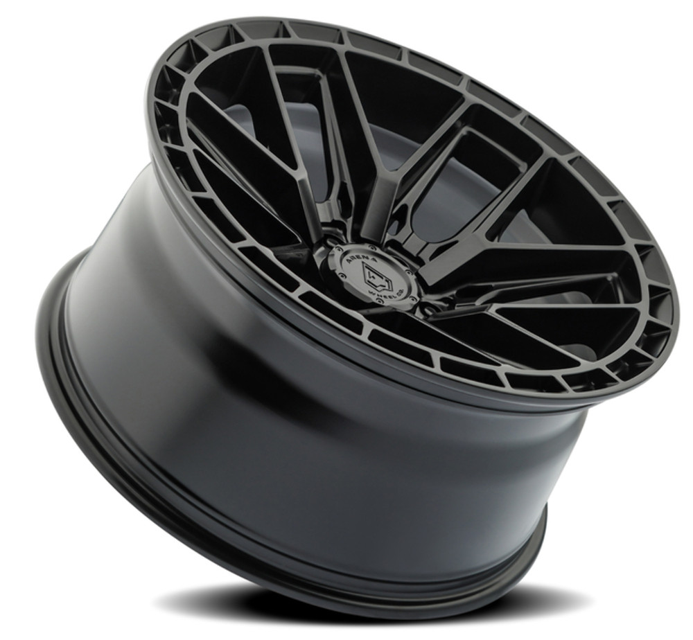 Set 4 22" Arena Battle 22x10 6x5.5 15mm Satin Black Wheels Truck SUV Rims