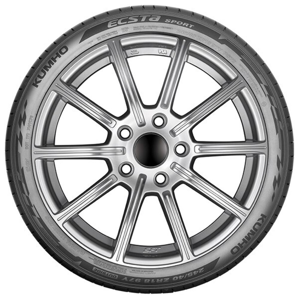 245/45R20XL Kumho Tires Ecsta Sport PS72 Radial Tire 2454520 Ultra High Performance 103Y