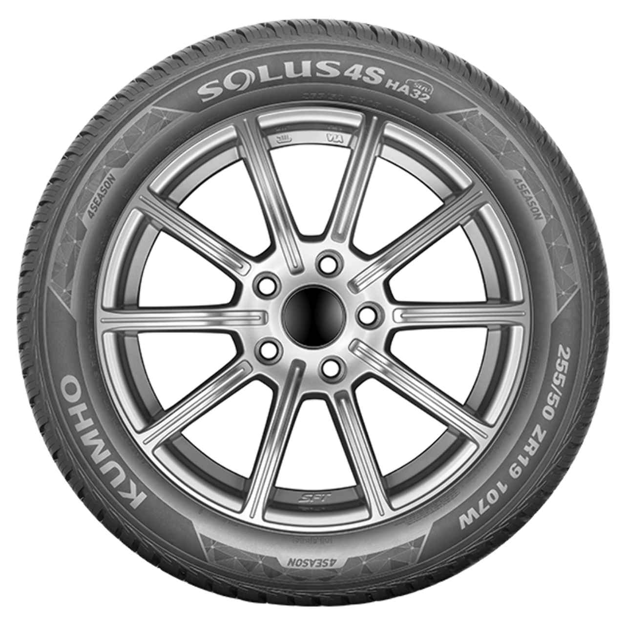 Set 4 225/50R17 Kumho Tires Solus HA32 Radial Tires 2255017 Standard Touring 98V