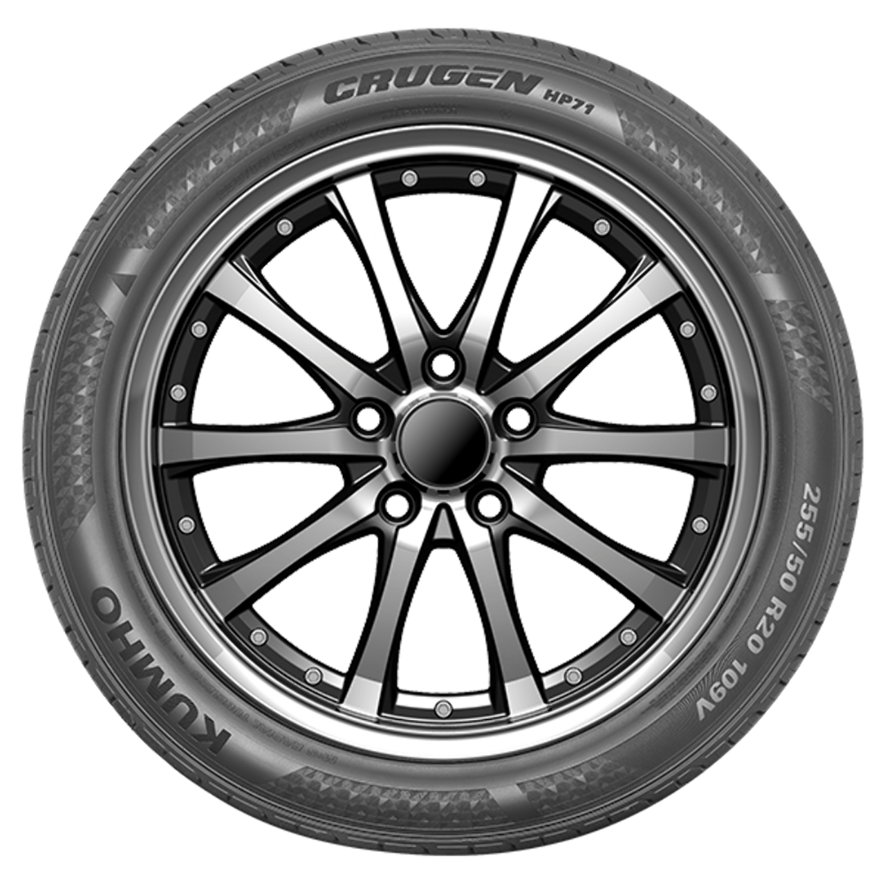 265/45R20XL Kumho Tires Crugen HP71 Radial Tire 2654520 Premium Touring 108W