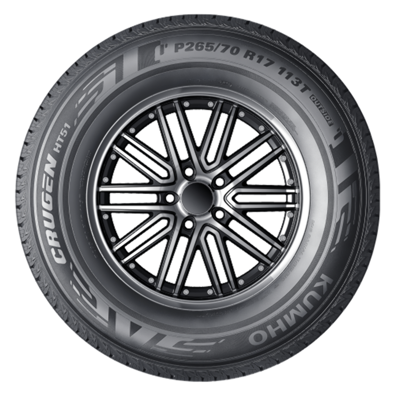 P215/70R16 Kumho Tires Crugen HT51 Radial Tire 2157016 Standard Touring 99T