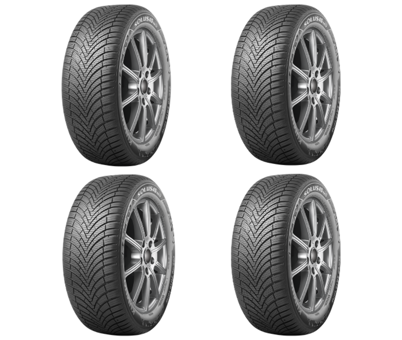 Set 4 205/50R17 Kumho Tires Solus HA32 Radial Tires 2055017 Standard Touring 93W