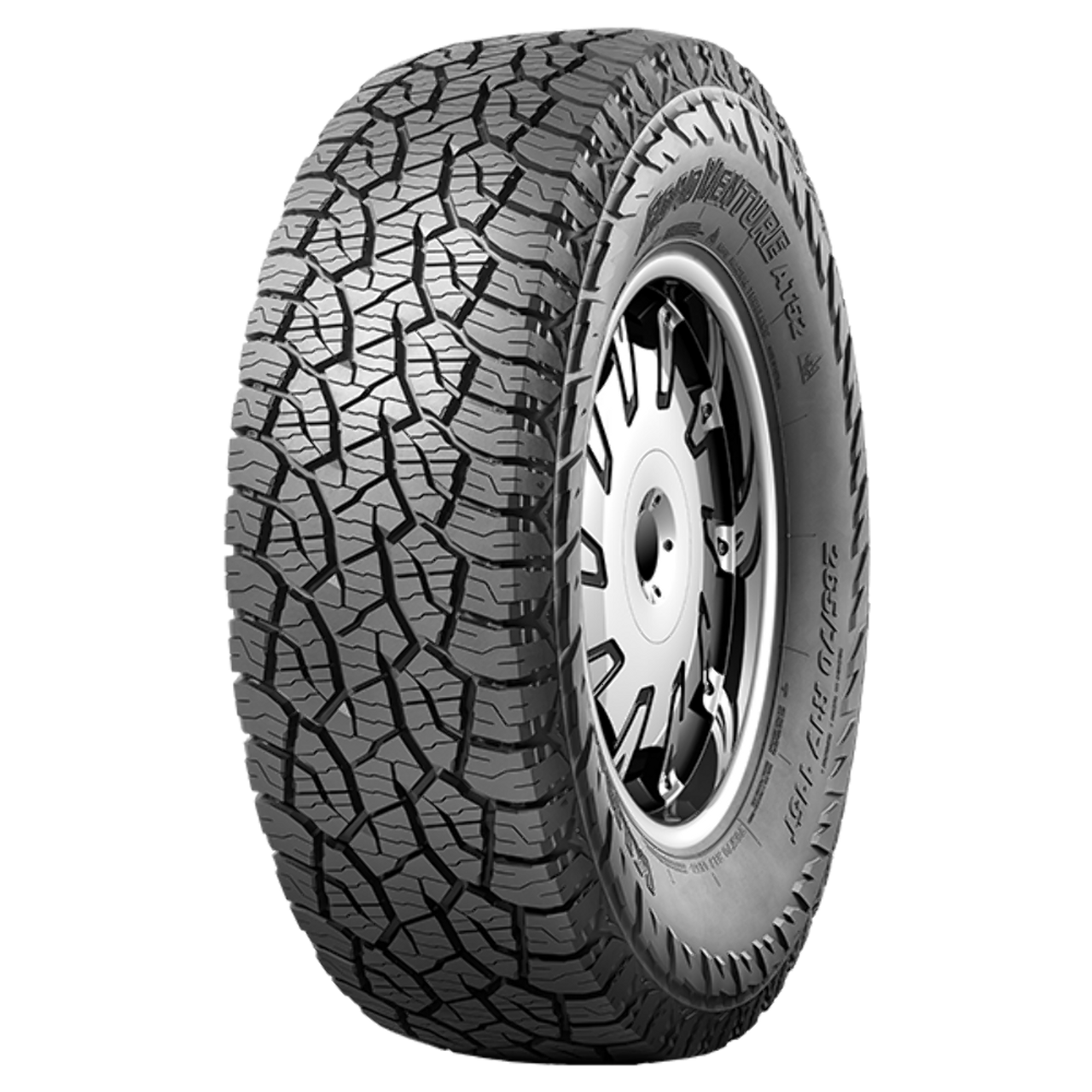 Set 4 LT275/70R17/10 Kumho Tires Road Venture AT52 Radial Tires 2757017 All Terrain 121/118R