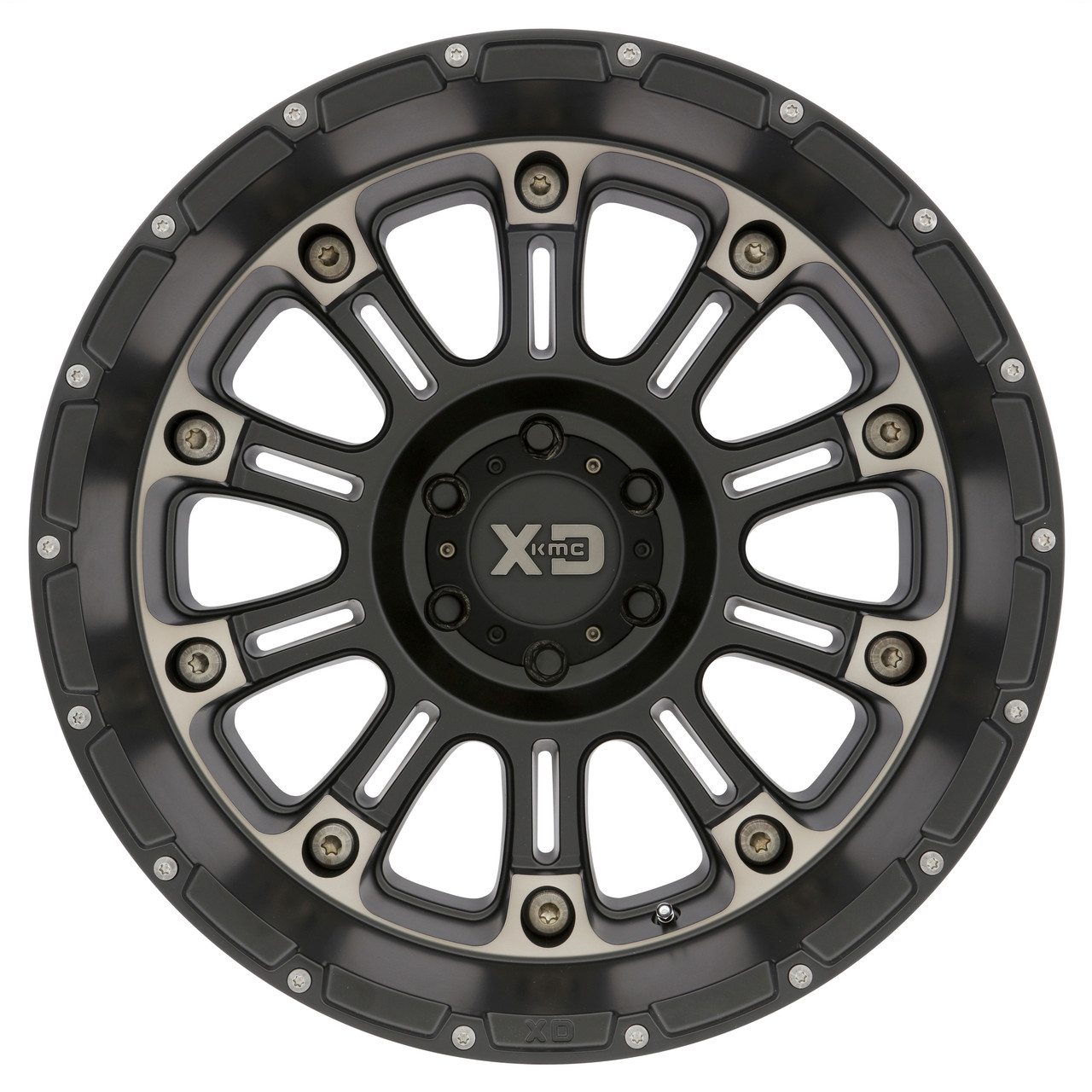 XD XD829 Hoss II 18x9 5x150 Satin Black Machined Dark Tint Wheel 18" 18mm Rim