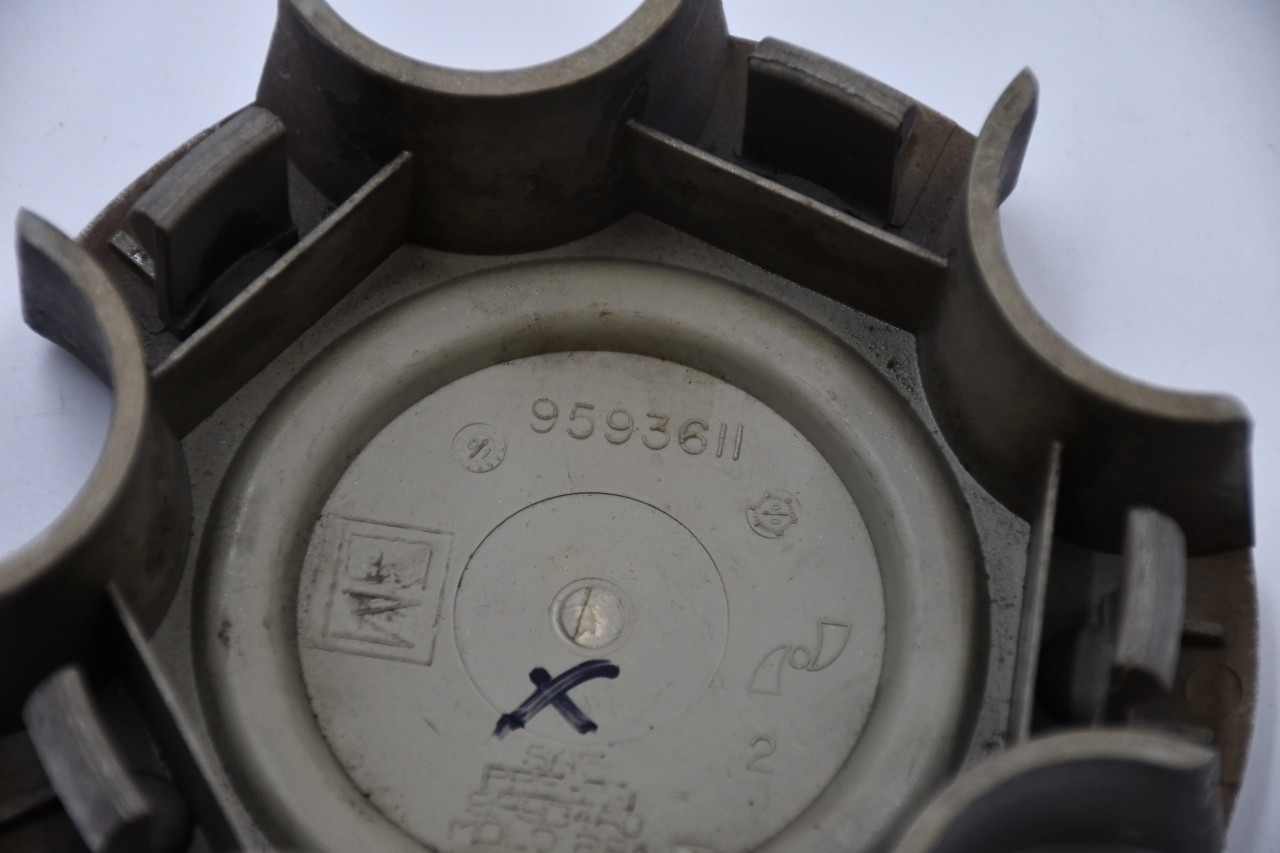 Chevy Dark Gray/ Red Logo Wheel Center Cap Hub Cap 9593611(DG) 4.625" OEM Chevy 5 Lug