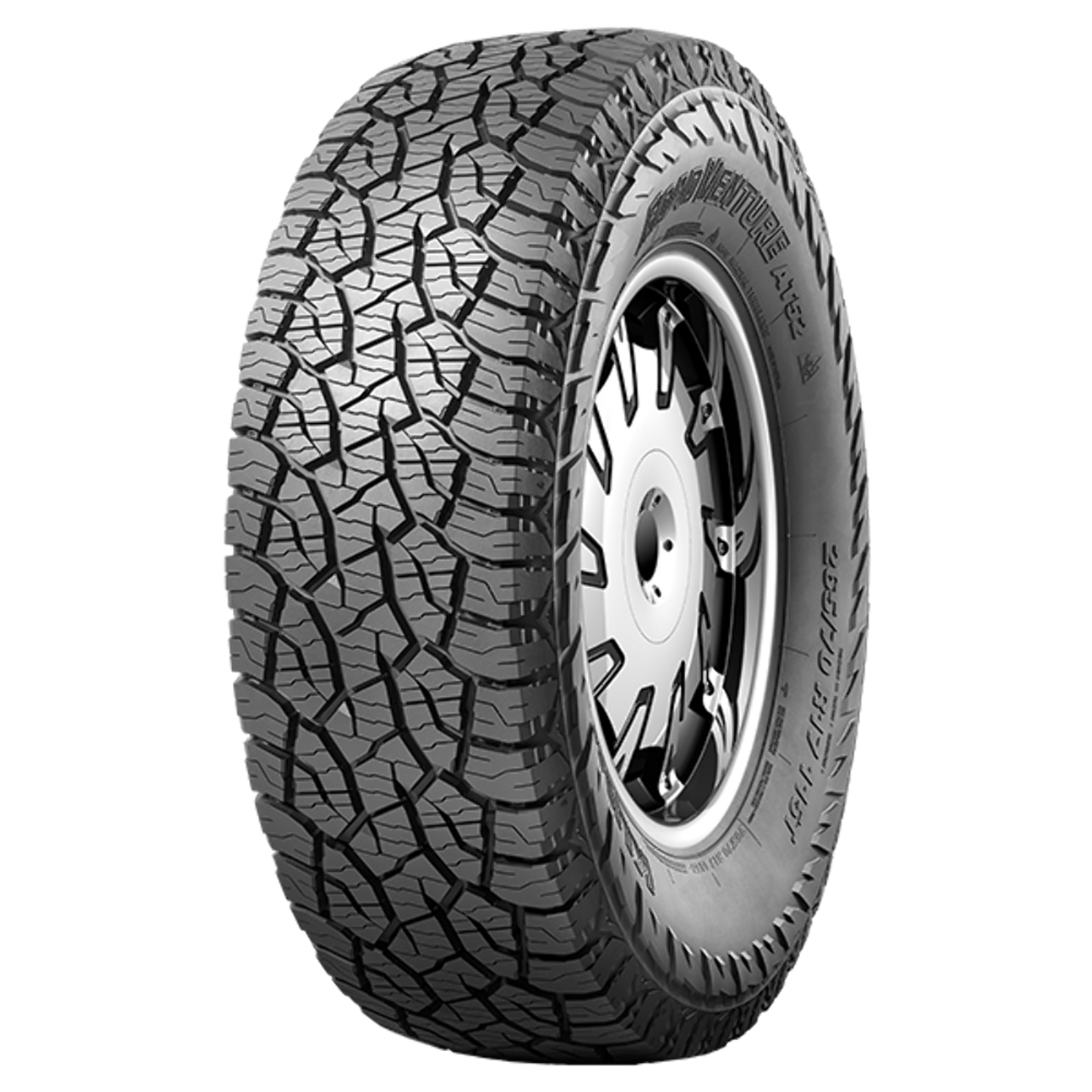 35x12.50R20/10 Kumho Tires Road Venture AT52 Radial Tire 35125020 All Terrain 121R
