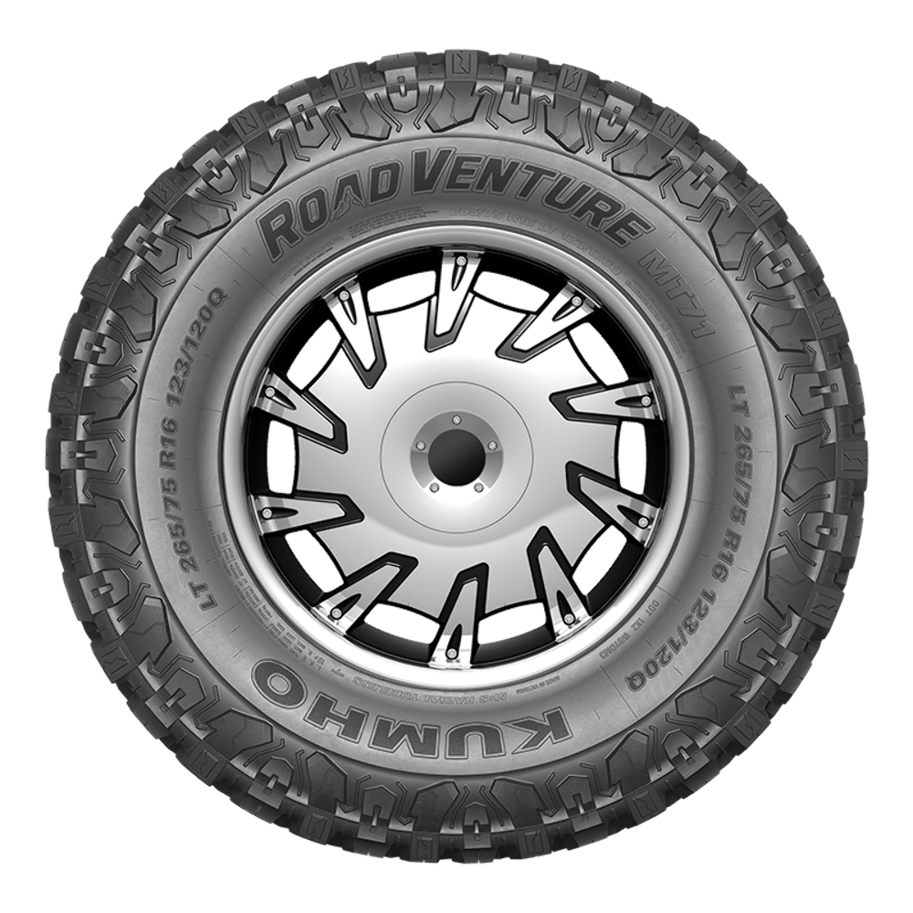 37x12.50R17 Kumho Tires Road Venture MT71 Radial Tire 37125017 Mud Terrain 121Q