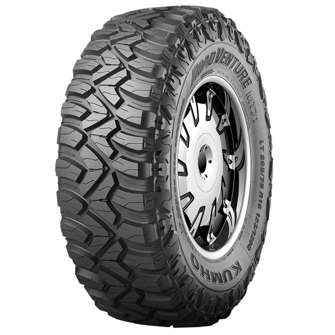 35x12.50R18/12 Kumho Tires Road Venture MT71 Radial Tire 35125018 Mud Terrain 128Q