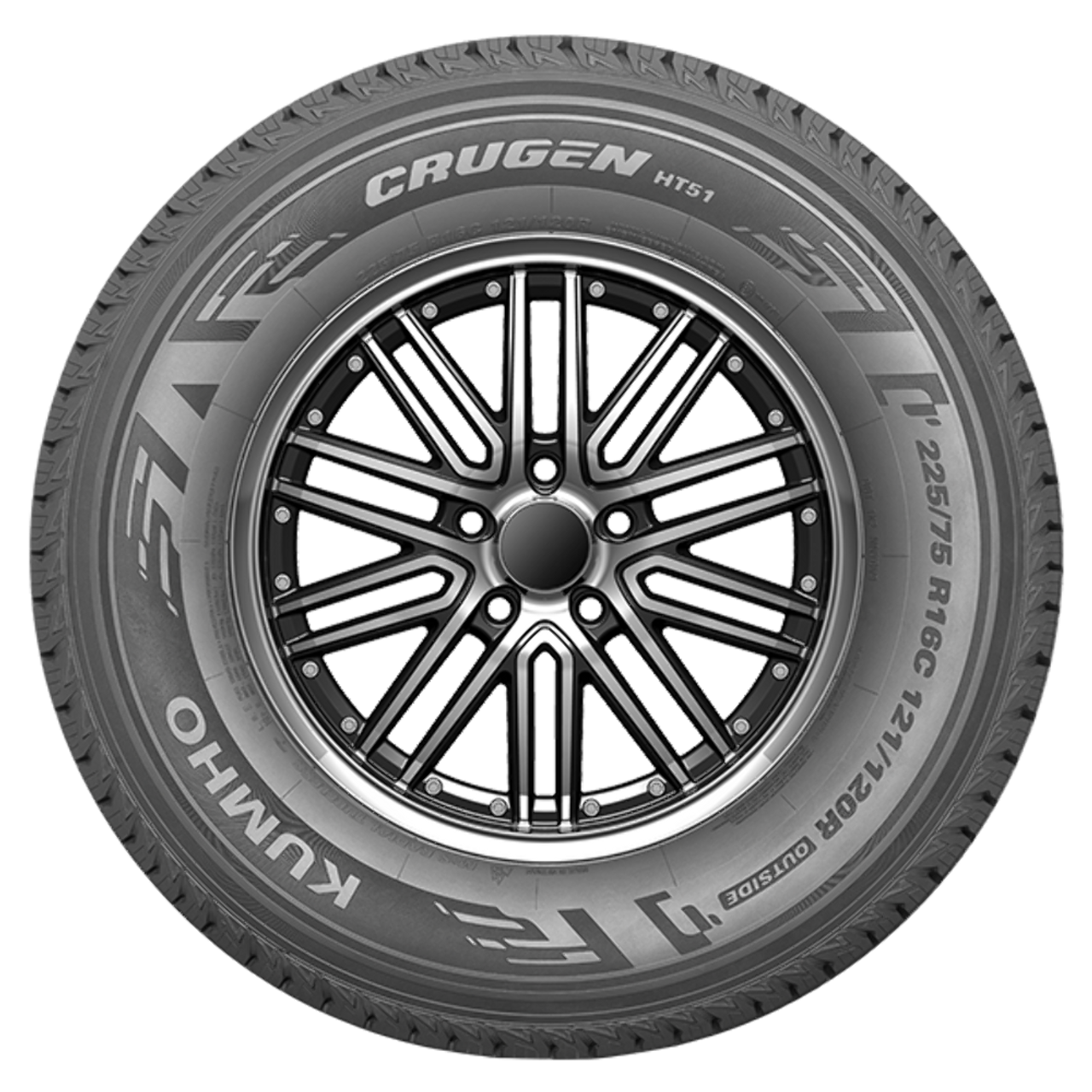 215/85R16C Kumho Tires Crugen HT51C Radial Tire 2158516 Highway Commercial 115/112Q