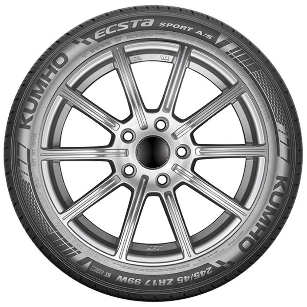 Set 4 205/55R16 Kumho Tires Ecsta Sport AS PA71 Radial Tires 2055516 Ultra High Performance 91W