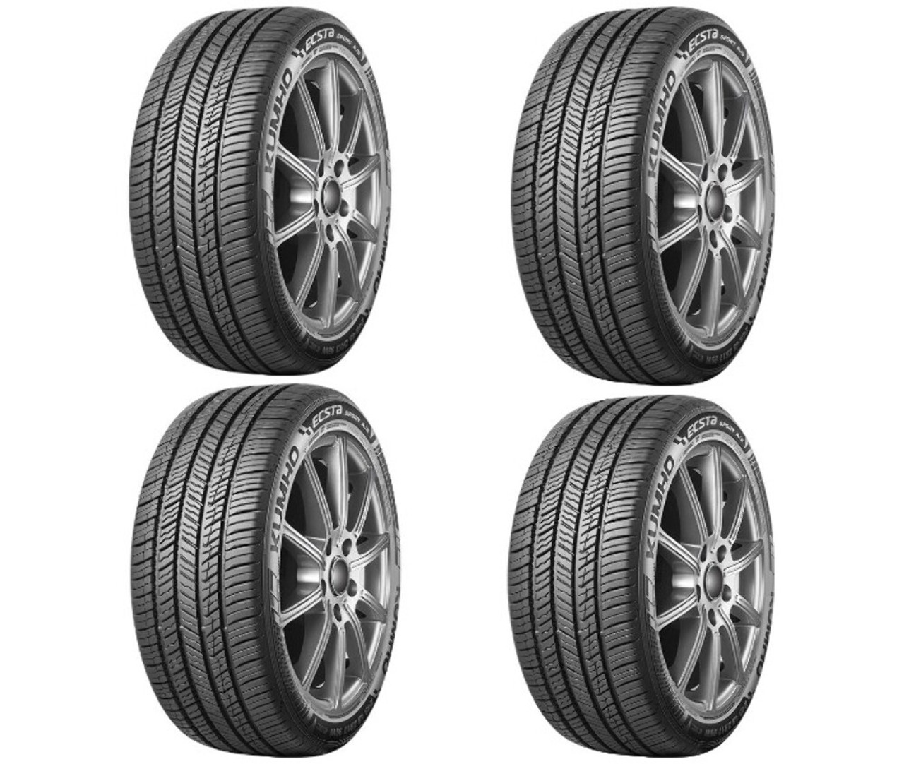 Set 4 275/35R20XL Kumho Tires Ecsta Sport AS PA71 Radial Tires 2753520 Ultra High Performance 102Y
