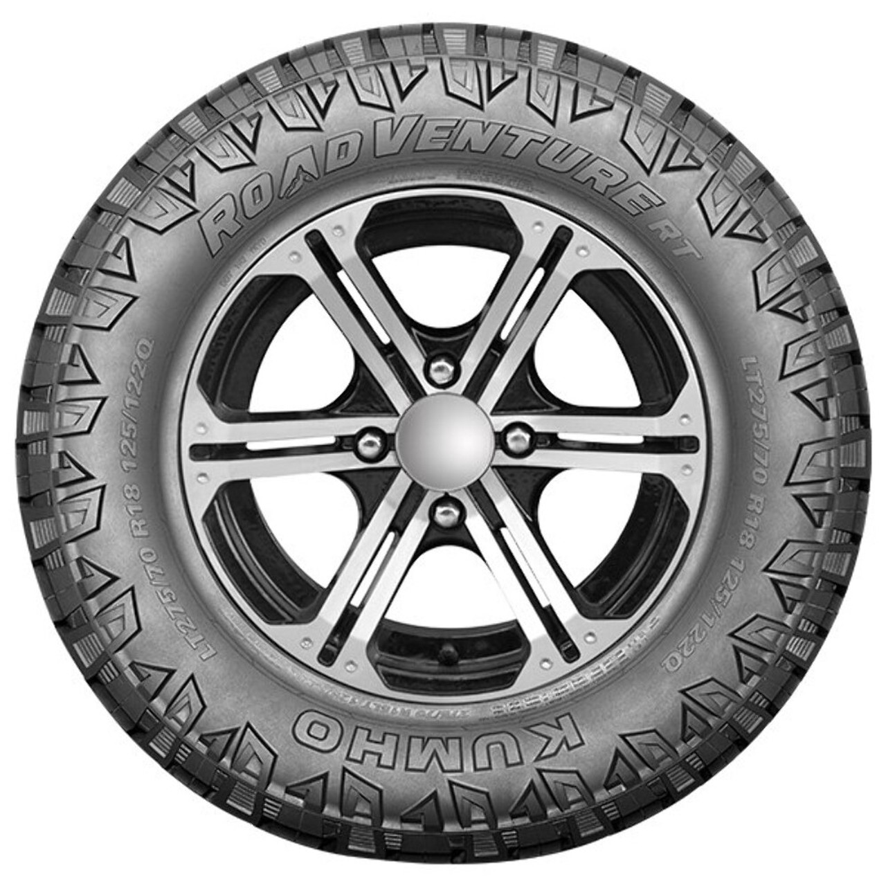 Set 4 LT35x12.50R20/12 Kumho Tires Road Venture RT51 Radial Tires 35125020 Rugged Terrain 125R