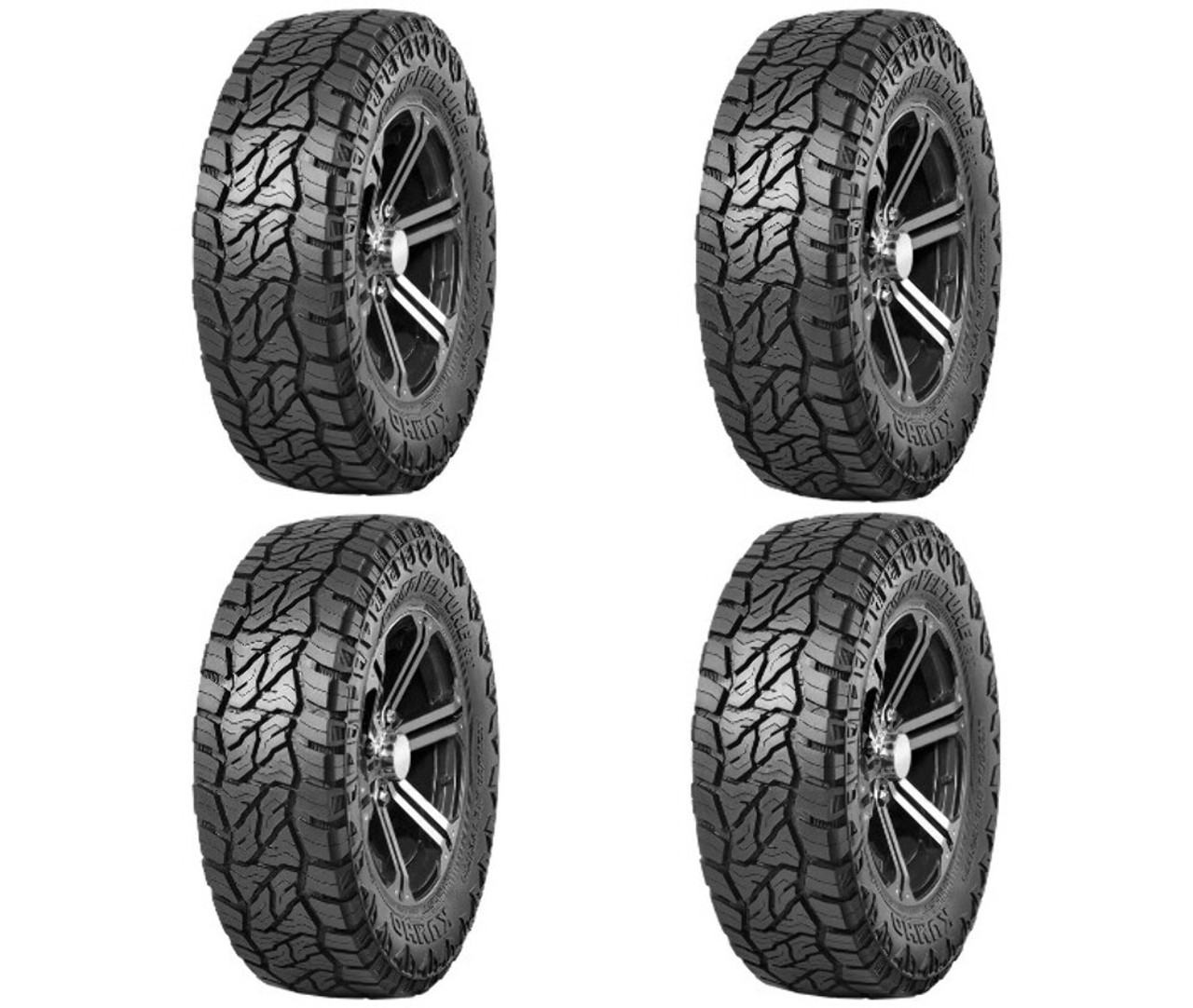 Set 4 LT265/70R17/10 Kumho Tires Road Venture RT51 Radial Tires 2657017 Rugged Terrain 121/118R