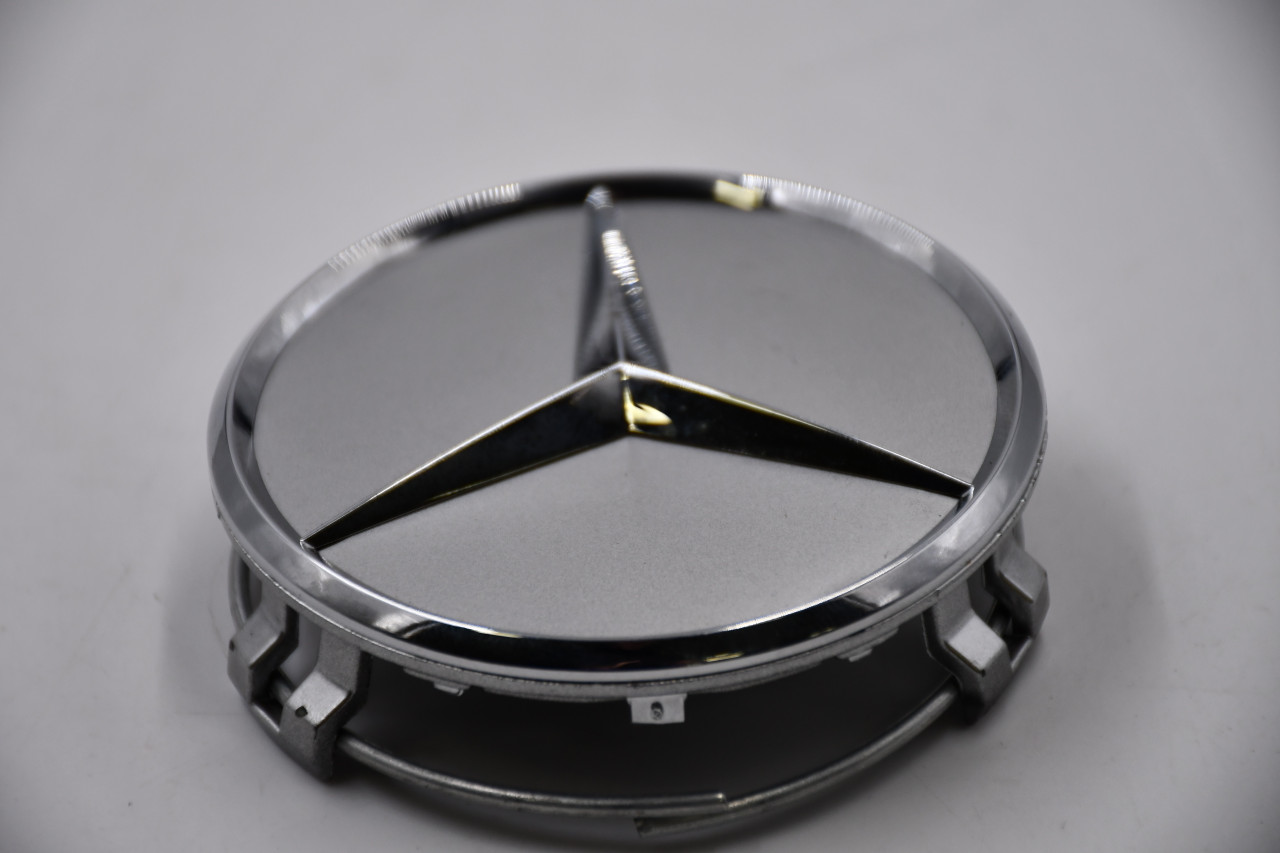 Mercedes-Benz Chrome Wheel Center Cap Hub Cap 2204000125 2.85" Mercedes-Benz