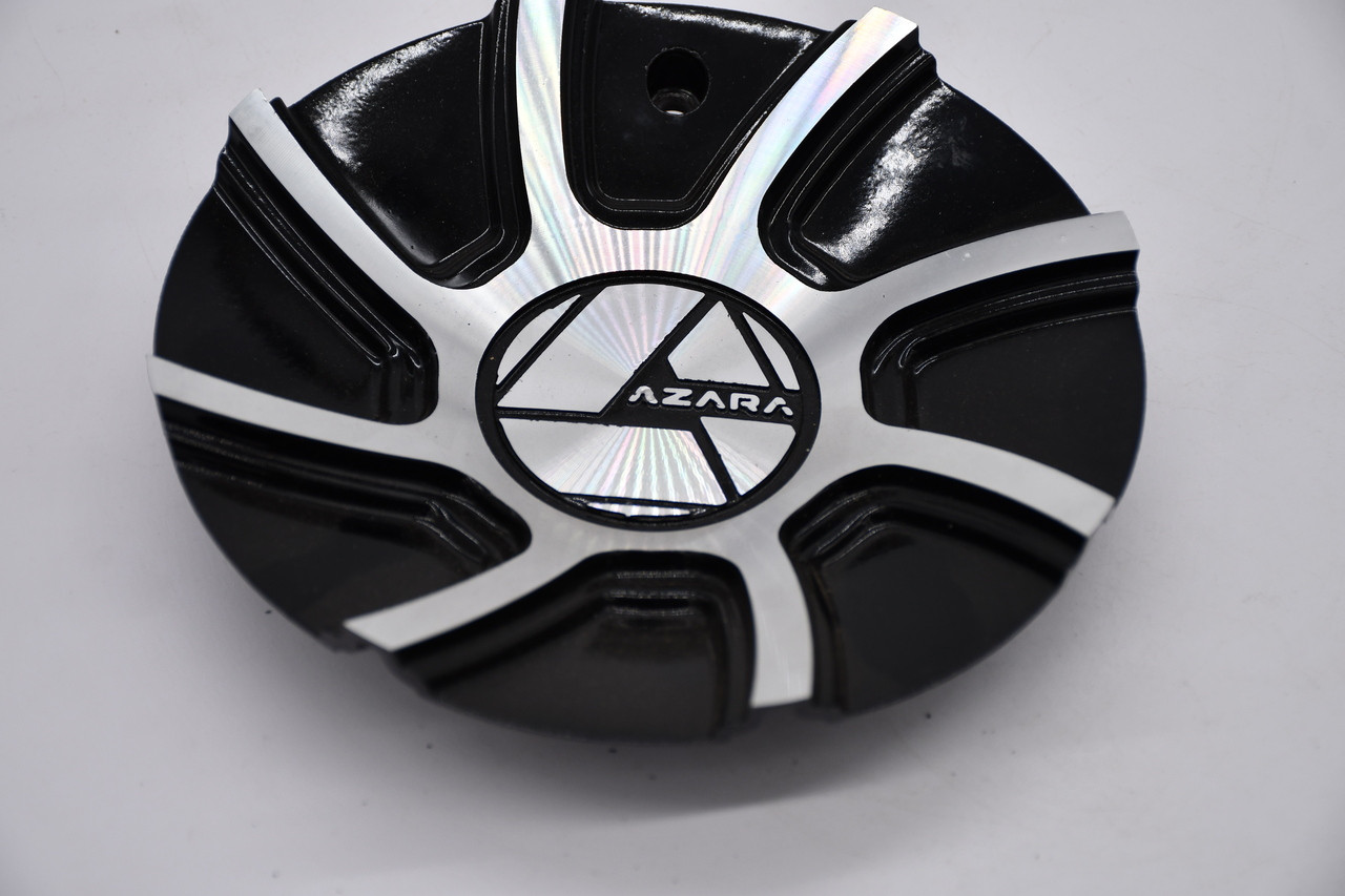 Azara AZA-519 Wheel Center Cap Gloss Black Black Machined 20" 22" 24" 26" 28" 30