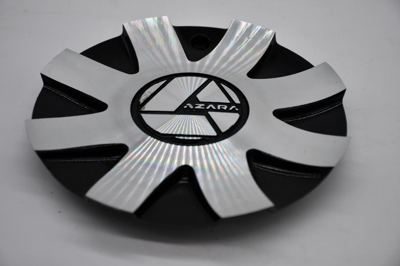 Azara Gloss Black Machined Wheel Center Cap AZA-520 20" 22" 24" 26" 28" 30"