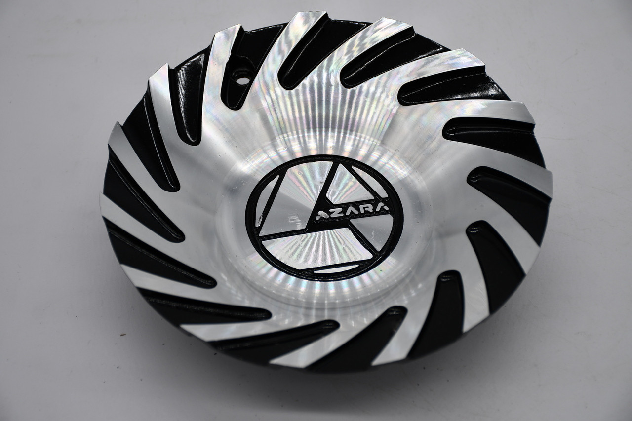 Azara Gloss Black Machined Wheel Center Cap AZA-523 20" 22" 24" 26" 28" 30"