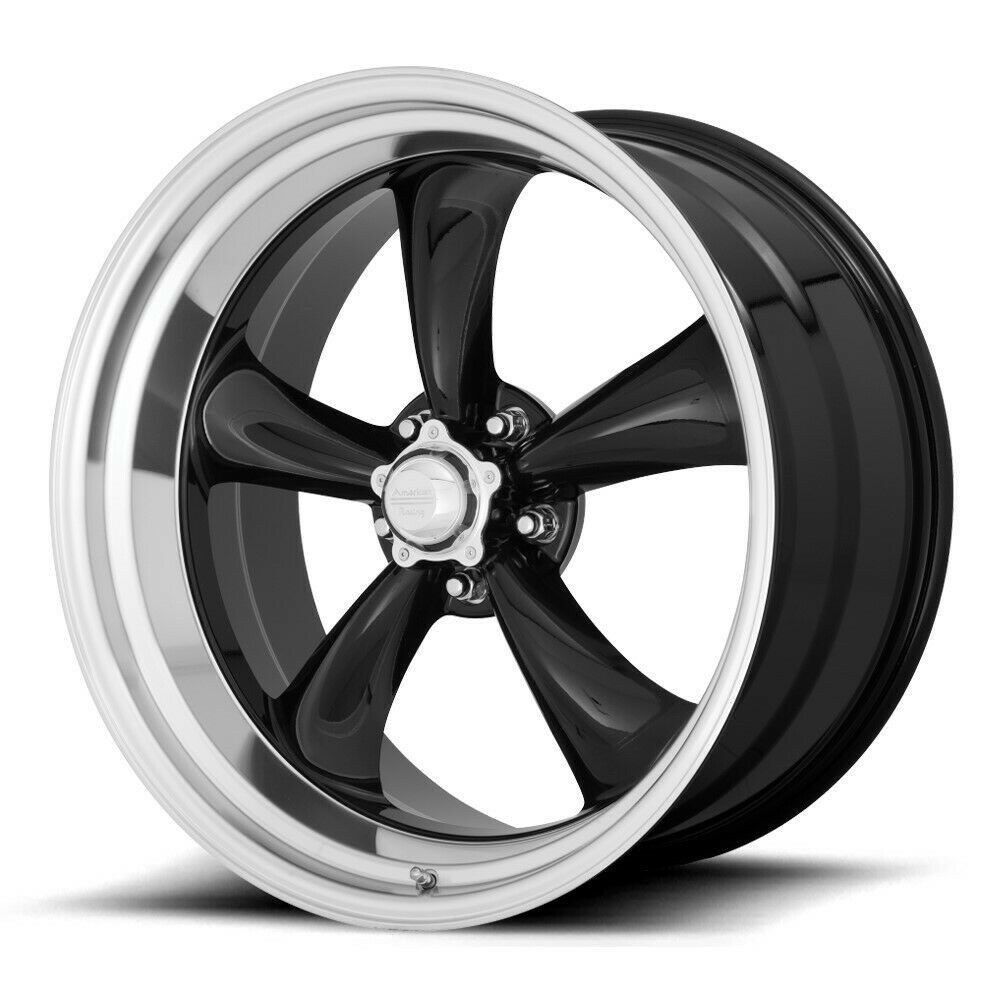 American Racing Vintage VN315 Torq Thrust II 1 Pc 22x11 5x5.5 Black Wheel 22"