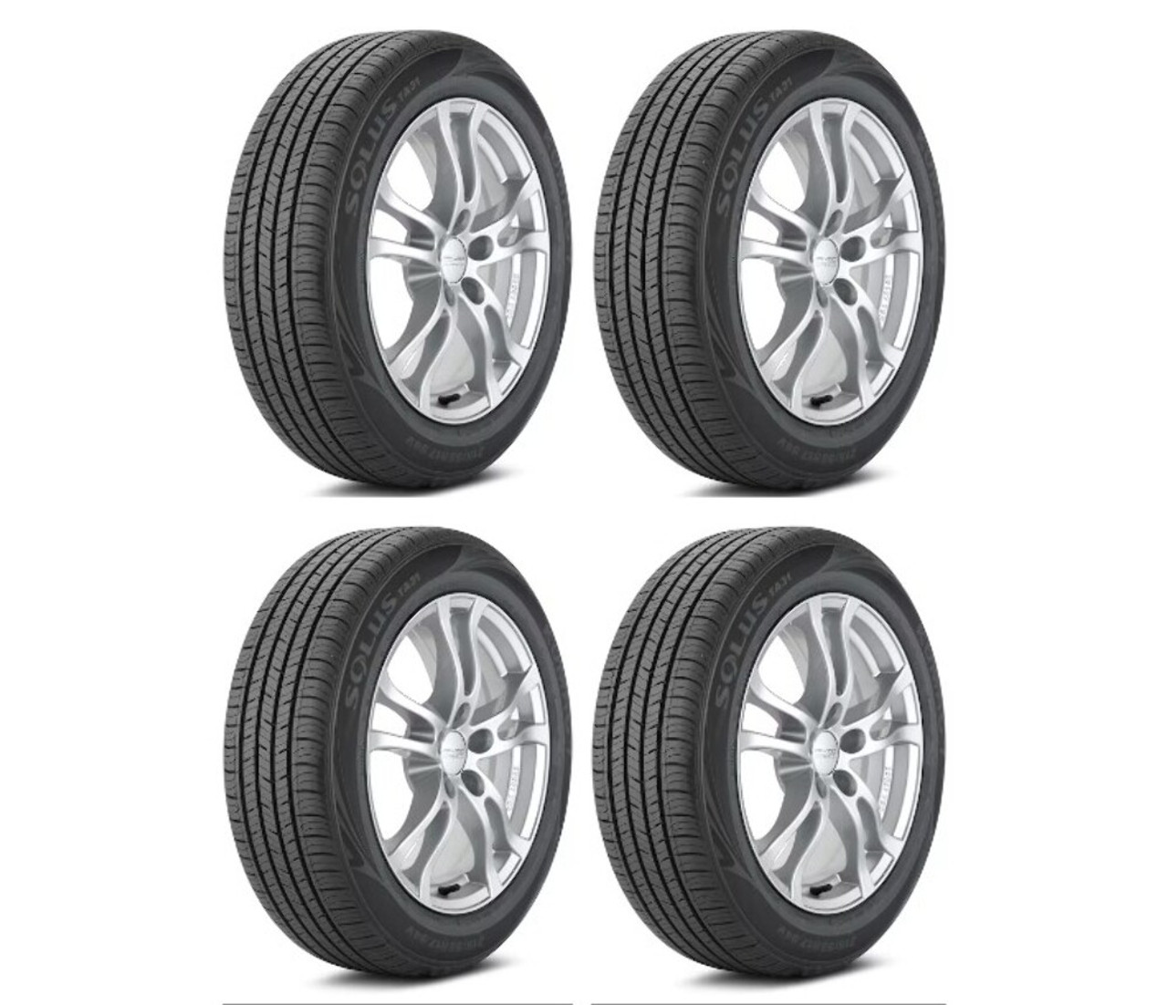 Set 4 245/50R20 Kumho Tires Solus TA31 Radial Tires 2455020 Standard Touring 102V