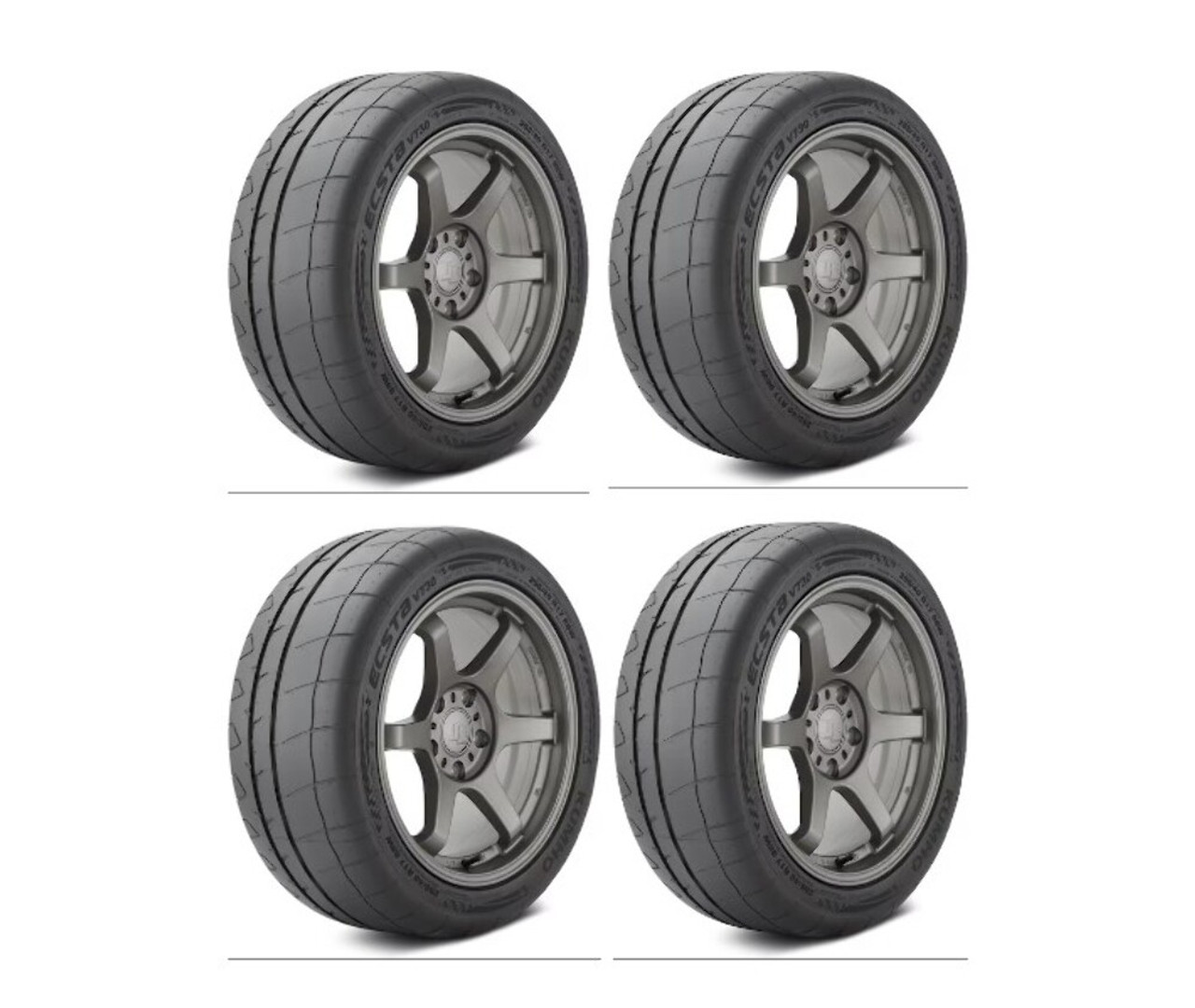 Set 4 245/45R17XL Kumho Tires Ecsta V730 Radial Tires 2454517 DOT Competition 99W