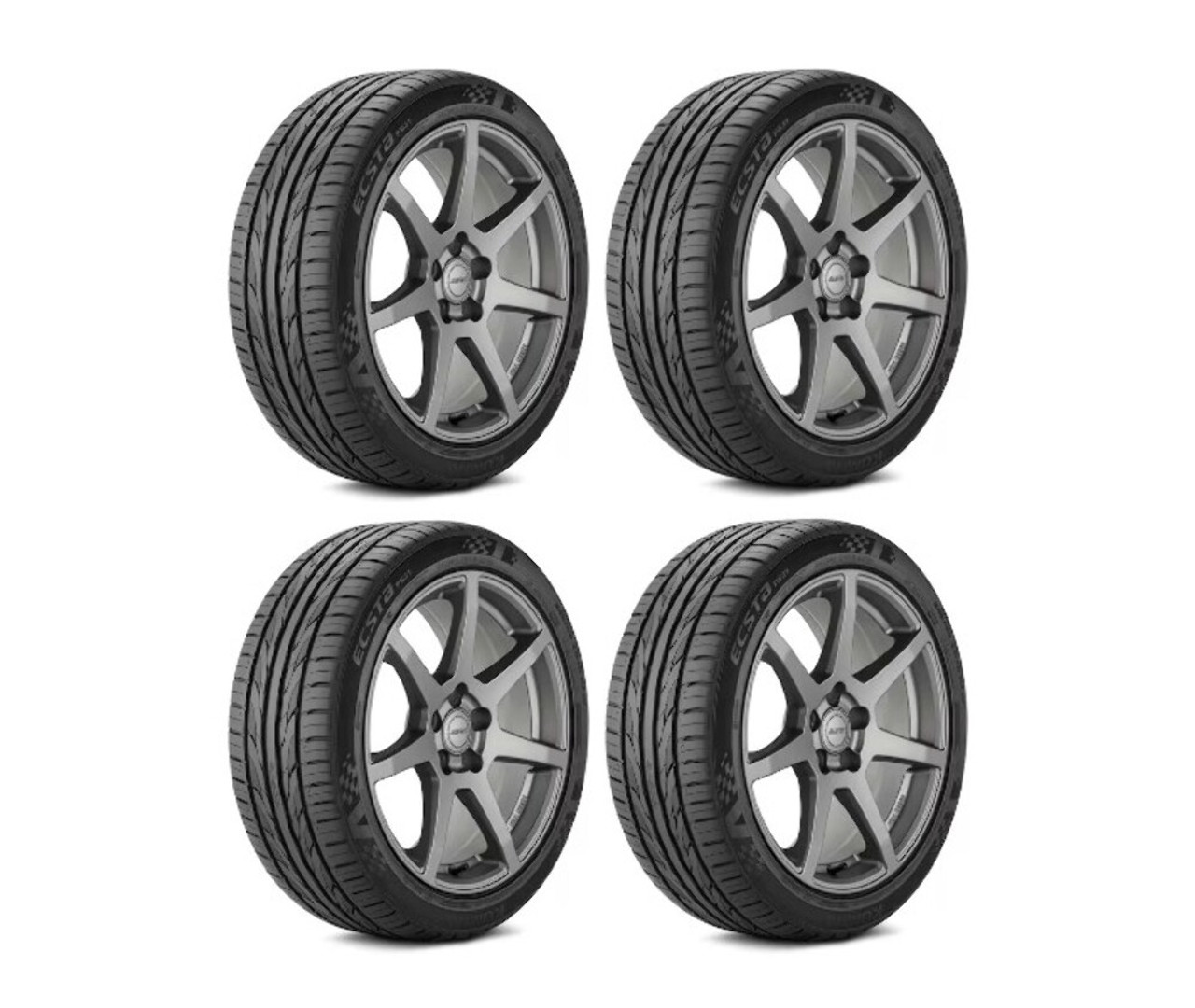 Set 4 245/50R18 Kumho Tires Ecsta PS31 Radial Tires 2455018 Ultra High Performance 100W