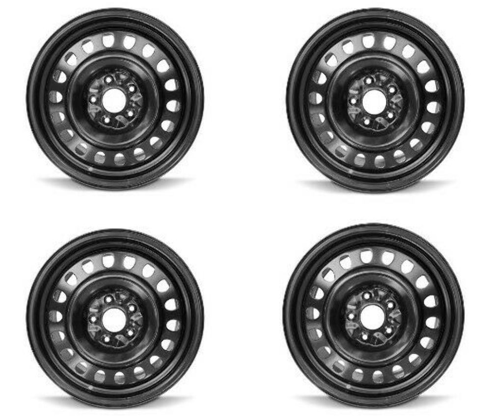 Set 4 18" Road Ready 560-2505 Black 18x8 Fits 2011-2024 18x8 Dodge Durango Steel Wheel / Rim  5x5 (5x127)