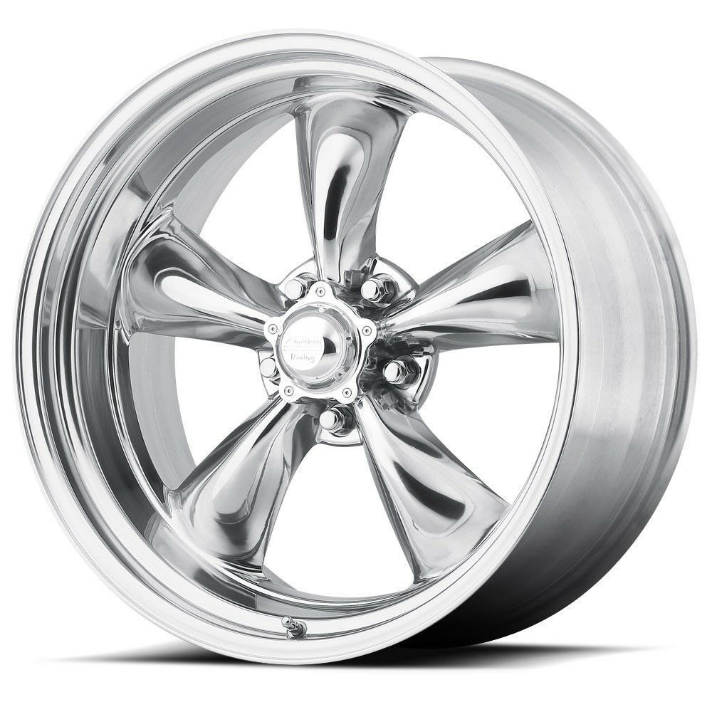American Racing Vintage VN515 Torq Thrust II 1 Pc 15x6 5x4.75 Polished Wheel 15"
