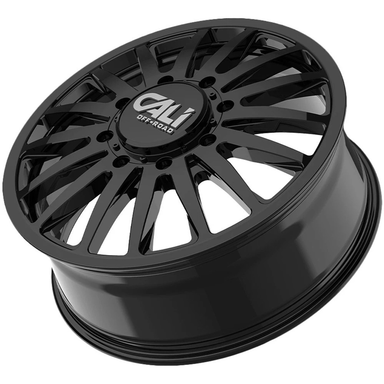 20" Cali Off-Road Summit Dually Gloss Black 20x8.25 Wheel 8x6.5 115mm Front Rim