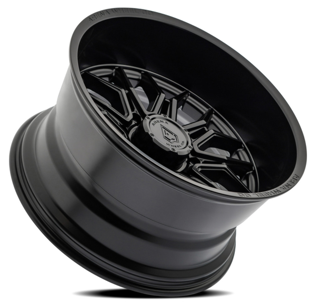 22" Arena Violator Satin Black 22x12 Wheel 8x6.5 -44mm Rim A117222082N04401