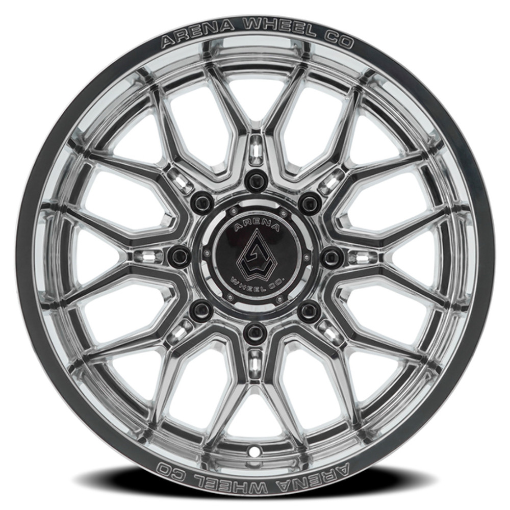 22" Arena Violator Milled & Polished 22x12 Wheel 8x180 -44mm A117222018N04417