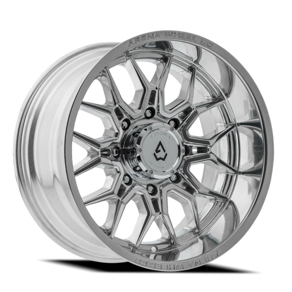 Set 4 20" Arena Violator Milled & Polished 20x10 Wheels 8x6.5 -18mm Truck Rims