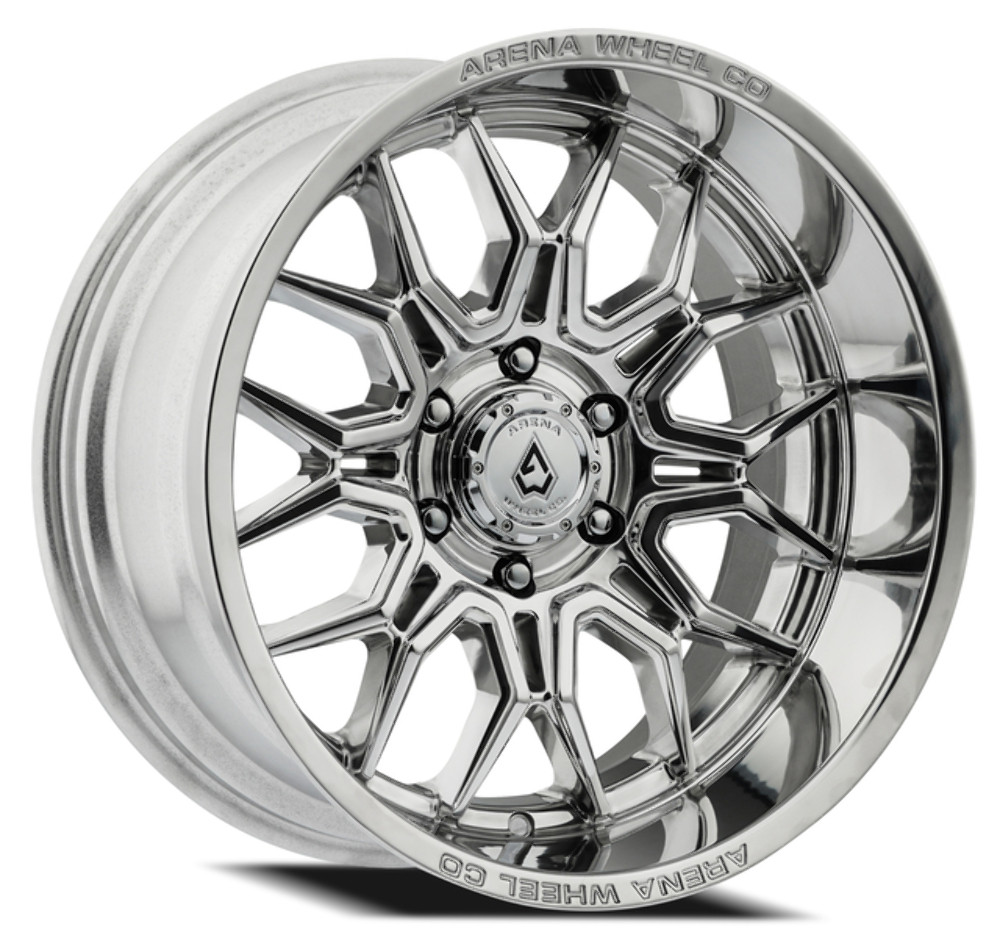 Set 4 22" Arena Violator Milled & Polished 22x12 Wheels 6x135 -44mm Rims