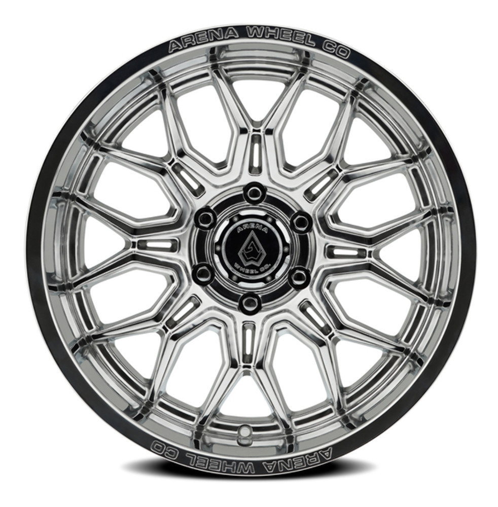 Set 4 22" Arena Violator Milled & Polished 22x12 Wheels 6x5.5 -44mm Truck Rims