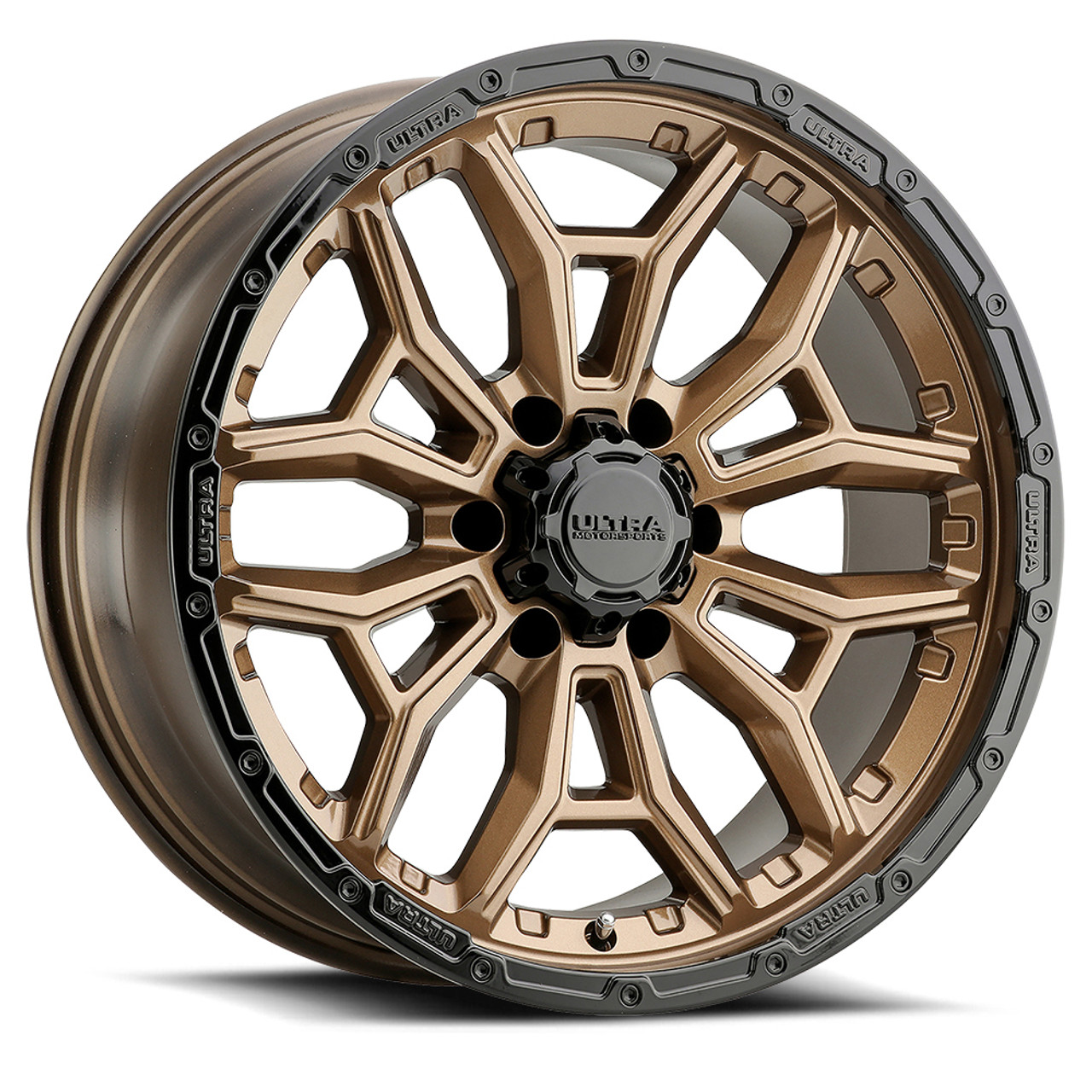 Set 4 20" Ultra 126BZ Warmonger 6 Bright Bronze Black Lip 20x10 6x5.5 -25mm Rims Set 4 20" Ultra 126BZ Warmonger 6 Bright Bronze Black Lip 20x10 6x5.5 -25mm Rims