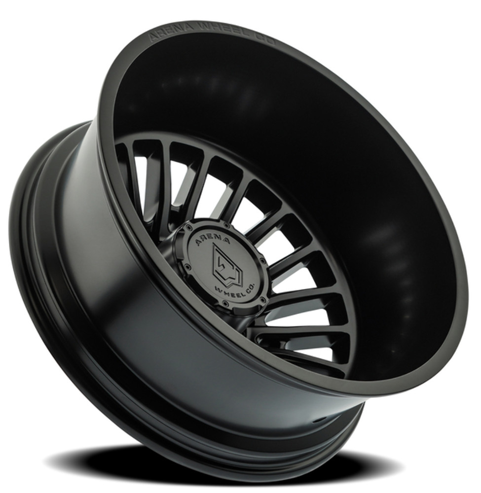 22" Arena Dually Thunder Rear Satin Black 22x8.25 Wheel 10x225 -202mm Dually Rim