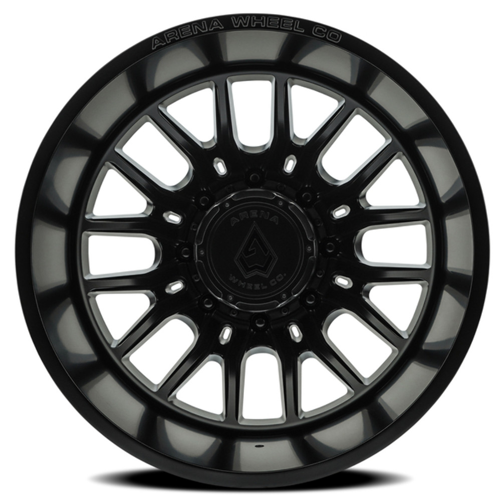 22" Arena Dually Thunder Rear Satin Black 22x8.25 Wheel 8x210 -220mm Rim